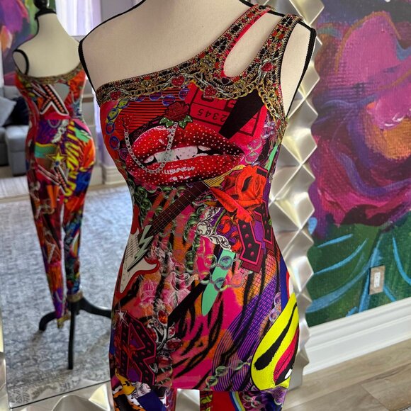 Camilla One Shoulder Cutout Catsuit, Radical Rebirth - Picture 1 of 4